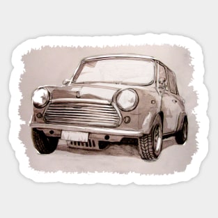 Classic Mini Grey Sticker